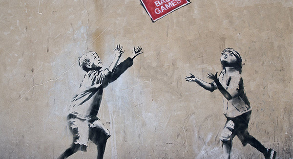 Banksy, No Ball Games, London