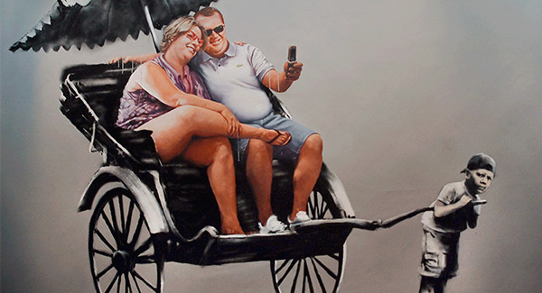 Banksy, Couple and child