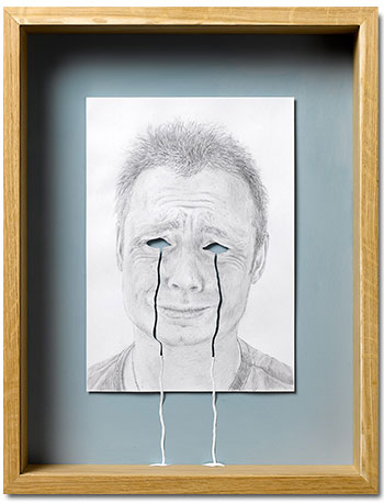 Peter Callesen - Framed A4 Papercuts, Crying My Eyes Out, 2008  