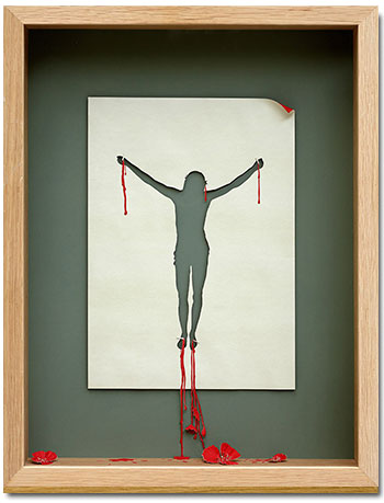 Peter Callesen - Framed A4 Papercuts, On the other Side, 2009 