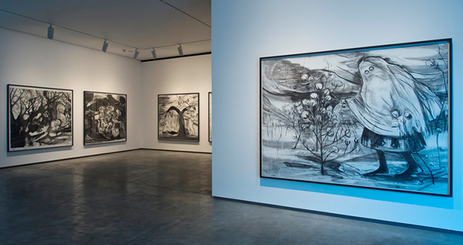 Kara Walker. Installation view at the MAC. Photo courtesy of Jordan Hutchings