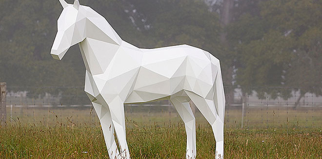 Ben Foster - Sculpture - The White Horse, 2013