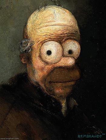 Homer Simpson Rembrandt