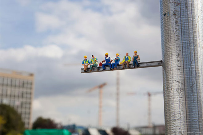  Street installations, Why is it so hard to find a job? – Construction Worker, Paris, France 