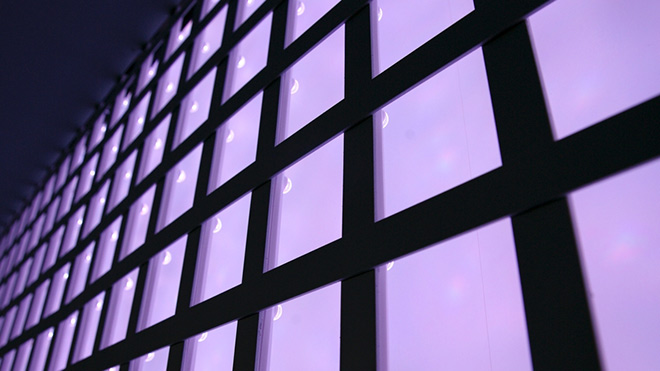 Interactive LED facade
