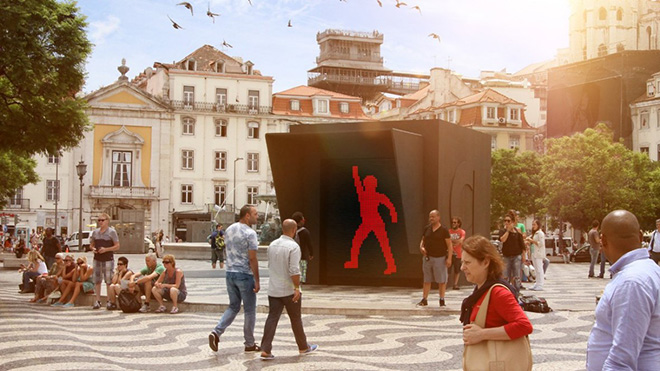 Lisbona - The dancing traffic light