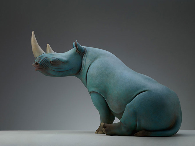 Dreams Rhino, surreal Animal Sculptures