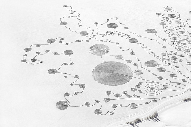 Snow Drawings at Catamount Lake