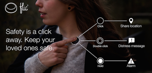 Smart wireless button, safety is click away. Keep your loved ones safe