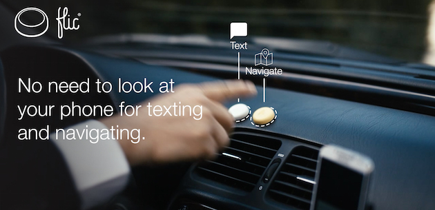 Smart wireless button, no need to look at your phone for texting and navigating