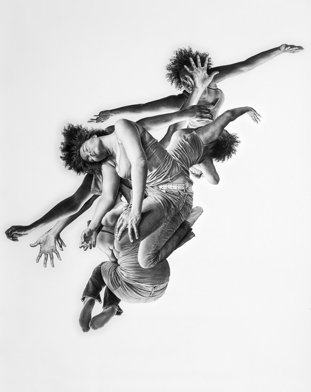 Leah Yerpe - Aquila, 2012, charcoal on paper, 91 x 72 inches