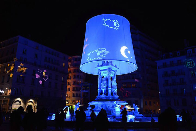 Festival of Lights in Lyon - The Night Light of the Jacobins by Christophe Mayer Photo by Muriel Chaulet