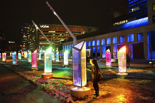 Prismatica - Light installation in Montreal