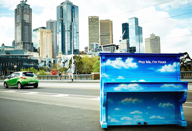 Street piano, Play me, I'm yours. Melbourne, Australia, 2014