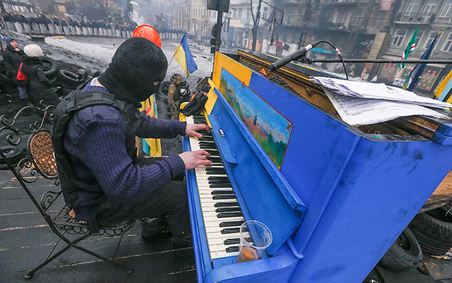 Street piano, Play me, I'm yours. Kiev, Ukraine, 2014