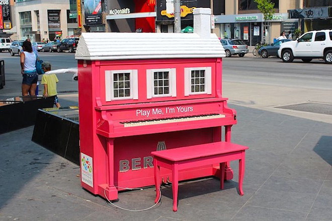 Street piano, Play me, Toronto, Canada, 2012
