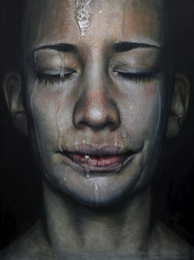 Erica Elan Ciganek - Resemblance, oil painting on wood, 2014