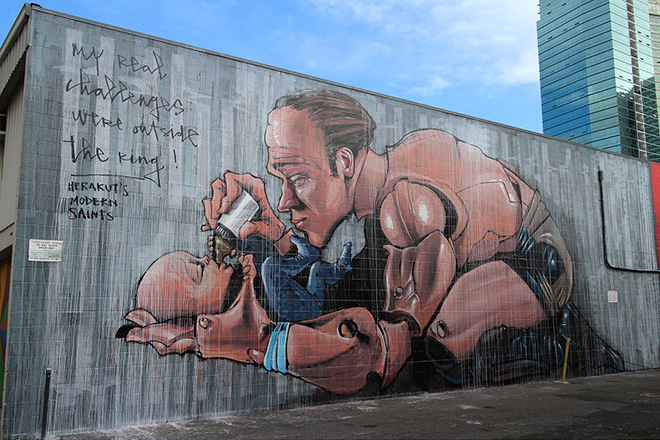 Akut murales - Pow Pow Hawaii street art festival