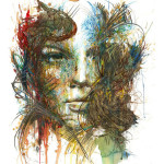 Carne Griffiths – New ink and tea portraits