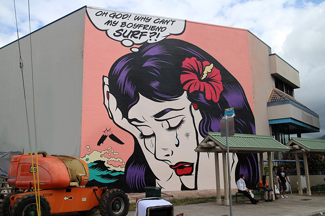 D*Face murales - Pow Pow Hawaii street art festival