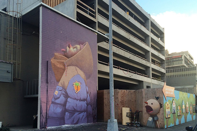 Etam Cru murales - Pow Pow Hawaii street art festival