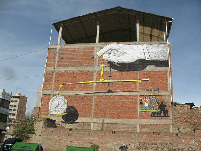 Blu - Il nuovo Murales in Bolivia