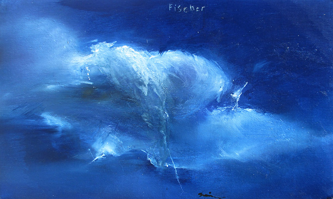 Sergej Glinkov - Heaven, 2014 - Olio su tela, cm 33x51
