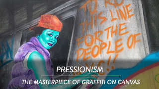 Pressionism - The Masterpiece of graffiti on canvas