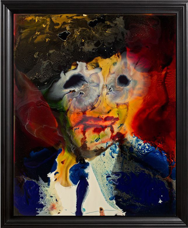 Keith Tyson, Unnatural portrait, The matador, 2015 - Mixed Media on Aluminium, 57,8x47,8 cm