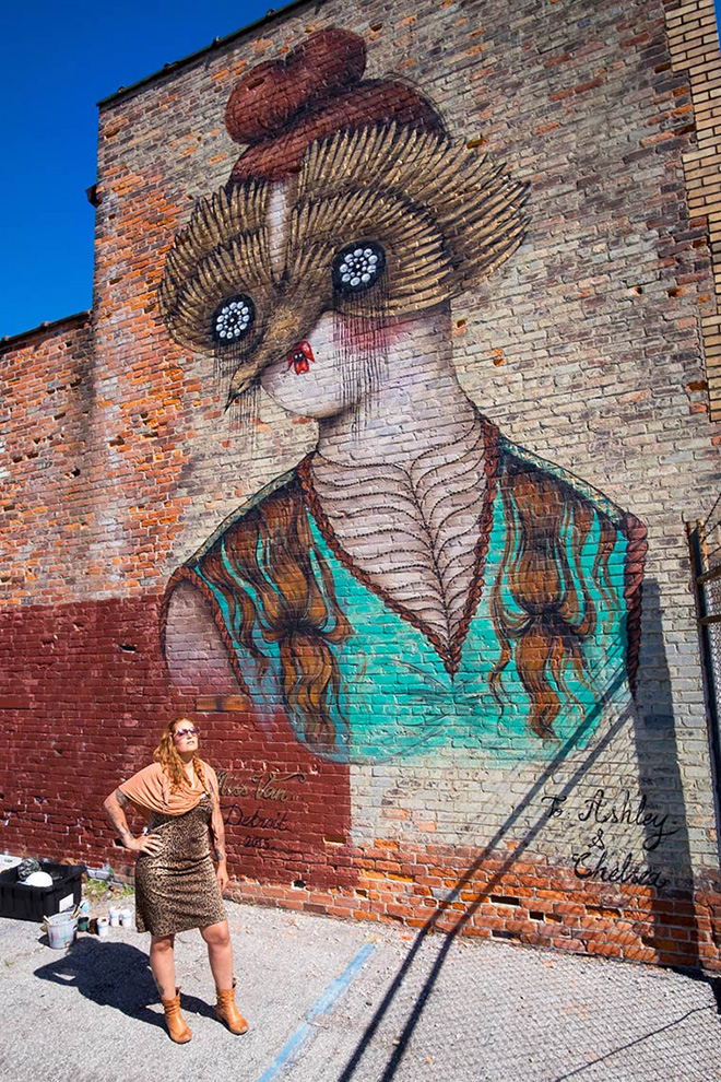 Miss Van - Murals in the Market, Detroit street art festival