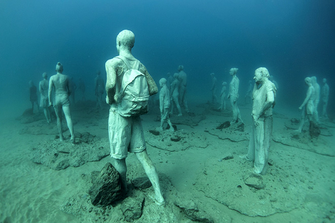 Jason deCaires Taylor - The Rubicon, 14m Museo Atlantico, Lanzarote, Spain