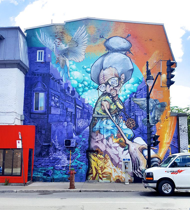 A’shop - Mural Festival 2016, Montreal. photo credit:  Fabien Bouchard
