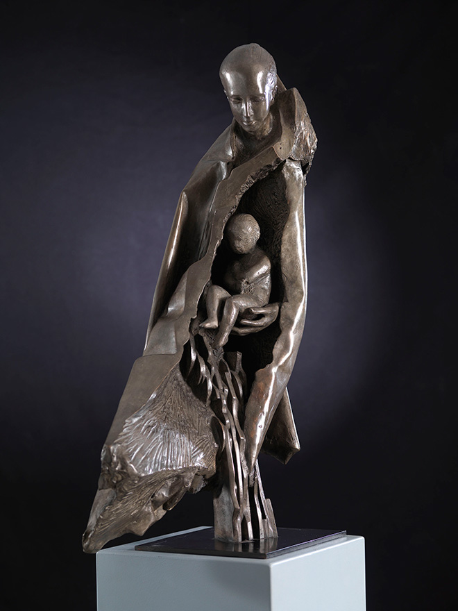 Giorgio Conta - Maternity, 2015, bronze, 87x50x30 cm