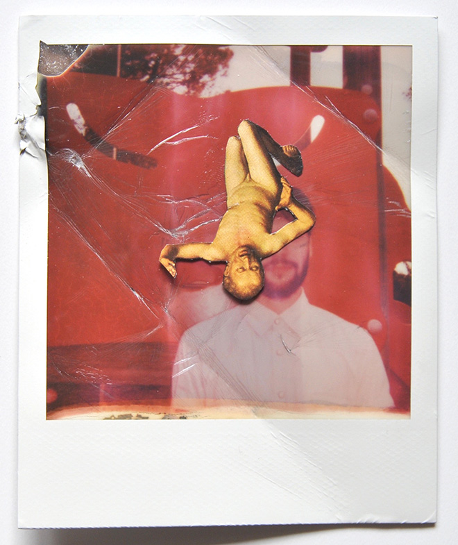 Alex Urso - L'Amour et la Violence. Serie di collages su foto polaroid, 2015