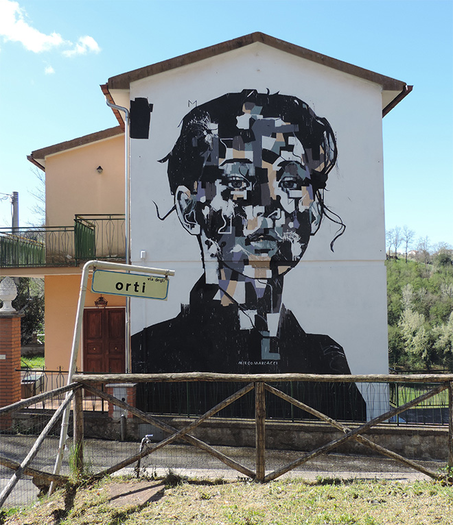 Mirko Marcacci - Mural in Selci, (Rieti)