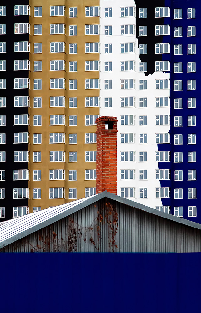 Yana Lileeva - The Color of the Residential Districts or Colorful Geometry. Fine Art photographer of the year (professional), 2ND PLACE WINNER (Abstract).