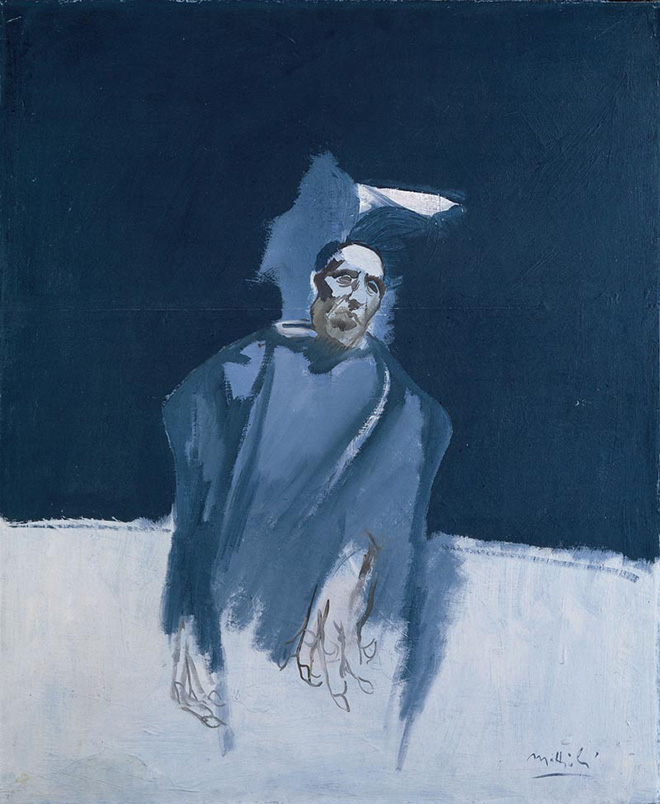 Carlo Mattioli - Ritratto di Ottone Rosai, 1969, olio su tela, 92x75 cm, collezione privata