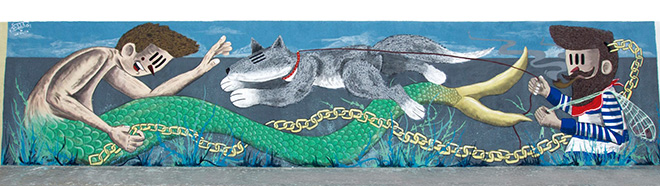 Pupo Bibbito + Federica Florio - Vedo a colori, Street Art nel porto di Civitanova Marche