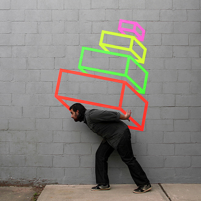 Aakash Nihalani - Stack, 2011. ©Aakash Nihalani. Courtesy the artist and Wunderkammern Gallery