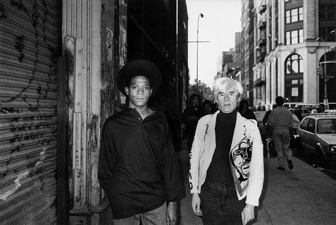 Ricky Powell - Basquiat e Warhol. photo credit: ©Ricky Powell