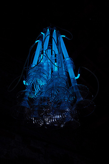 Richard Wheater - Sirens chandelier, 2012, Glass, argin, mercury, metal