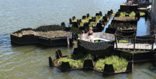 Recycled Park - Rotterdam: dalla plastica riciclata il parco galleggiante