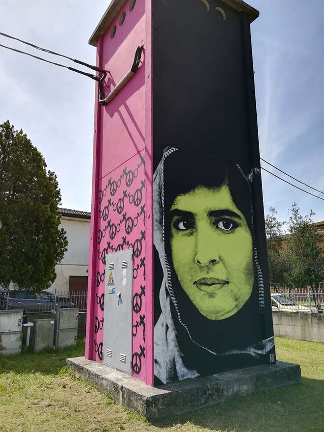 Riccardo Buonafede - Malala Yousafzai, Villaggio Perla di Taglio di Po