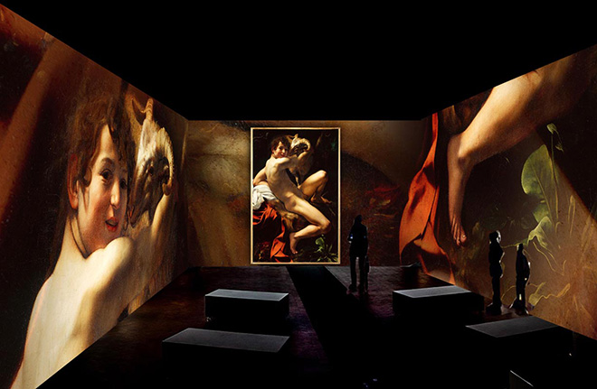 Render San Giovanni Battista - Caravaggio. Oltre la tela: La mostra immersiva