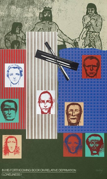 R.B. Kitaj, Deprivation, 1967, Screenprint on paper, 84,3x50,9cm