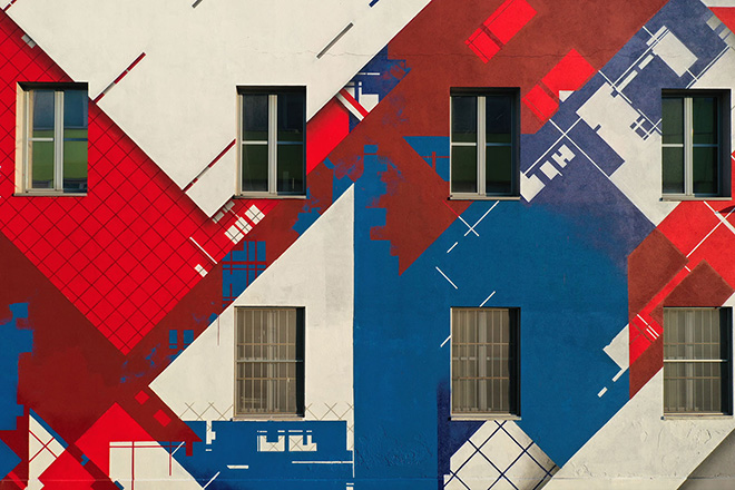 Zedz - The geometric abstract space (Pattern), Poli Urban Colors, Politecnico di Milano