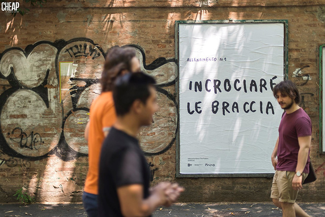 CHEAP + Santarcangelo festival + MACAO - La Street Poster Art (Slow & Gentle). photo credit: Michele Lapini