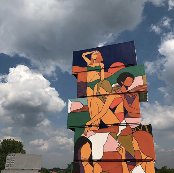 Zenk One - North West Walls 2019, Werchter (Belgium), Container Graffiti
