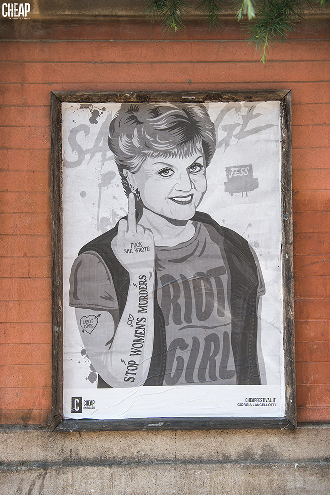 SABOTAGE - CHEAP street poster art: guerrilla semiologica a Bologna. photo credit: Michele Lapini