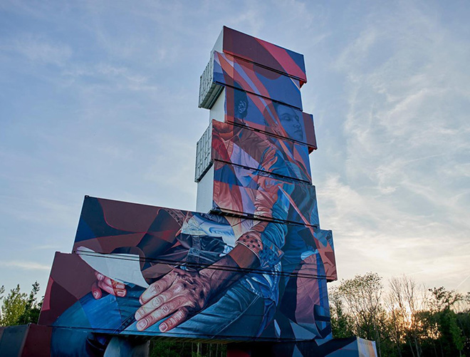 Sckaro - North West Walls 2019, Werchter (Belgium), Container Graffiti